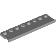Lego destička 2x8 s drážkou zespodu, světle modro šedá (4222019)